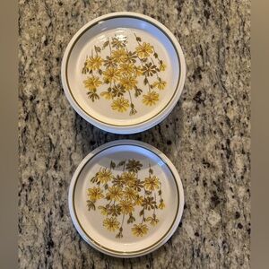 Vintage Mikasa Light n Lively Posey Parade Salad Plates Set Of 8 D5253 1970’s